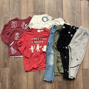 Zara Kids Bundle / Boys Size 3-4 / 3 Long Sleeve Shirts and 5 Pants
